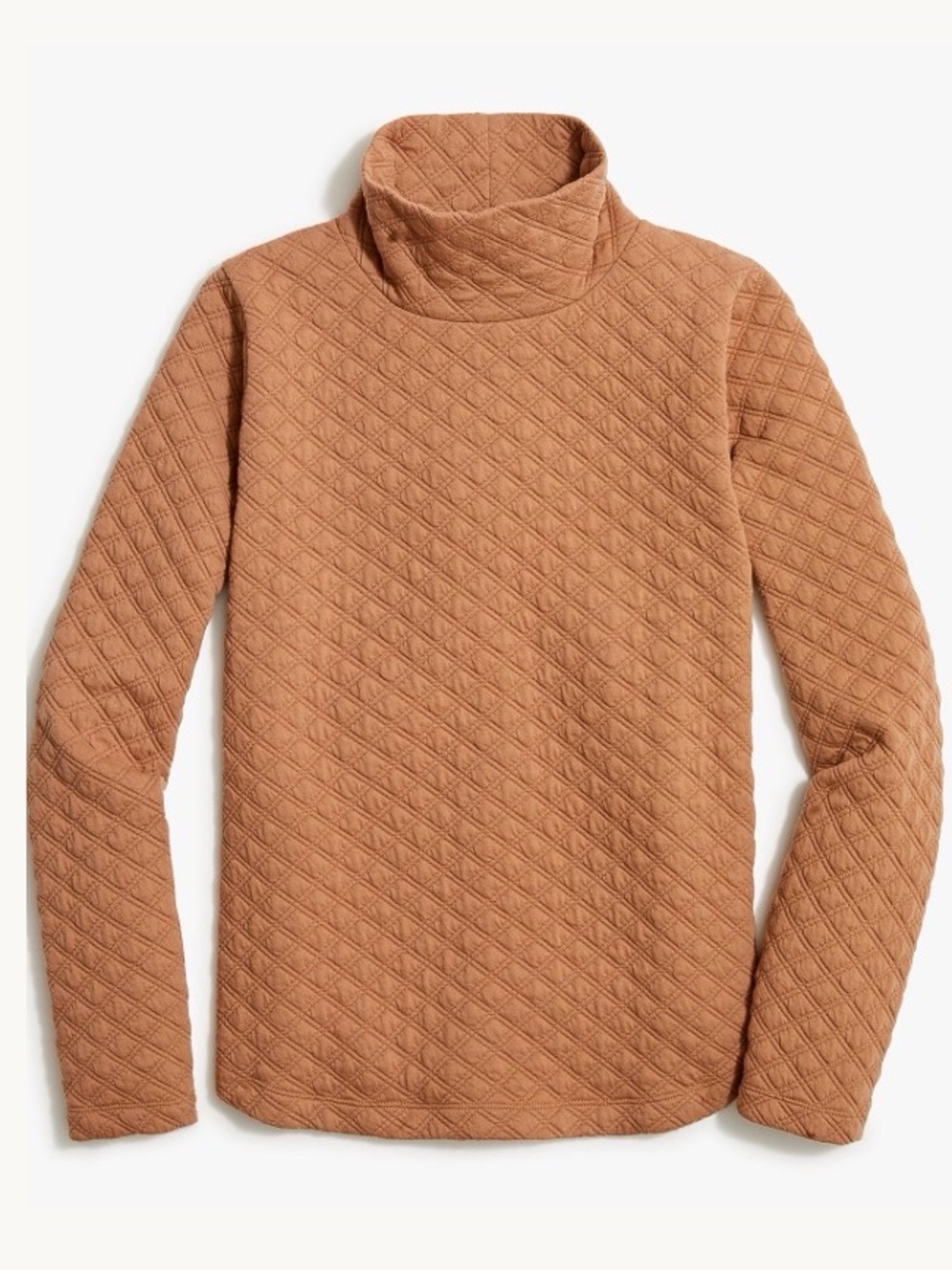 J. Crew quilted mock neck